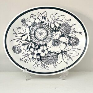 Vintage MCM Serving Platter by Alfred Meakin Samoa Pattern Made in England